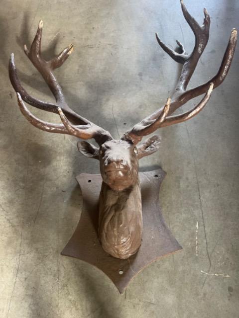 CAST IRON DEER HEAD 