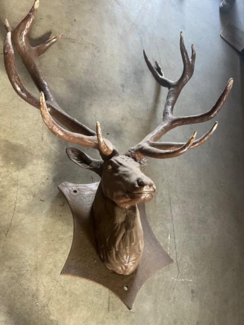 CAST IRON DEER HEAD 