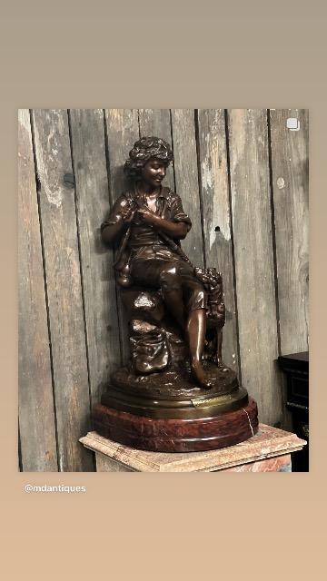 BRONZE STATUE H 78 cm 