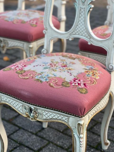 SET OF 6 GOBELIN CHAIRS 